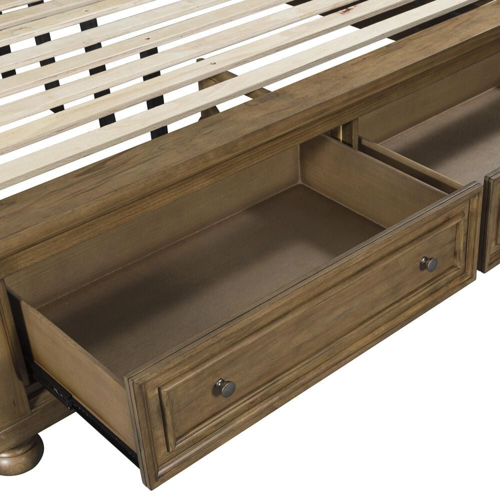 Ashley Feddinger King Storage Sleigh Bed in Chestnut Brown, , large