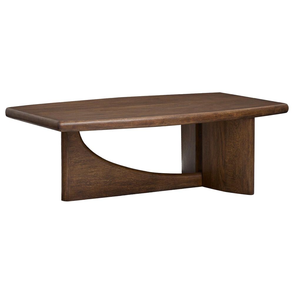 Nicolette Home Phoebe Rectangular Cocktail Table in Sienna Brown, , large