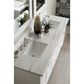 James Martin Vanities Palisades 72" Double Bathroom Vanity in Bright White with 3 cm Arctic Fall Solid Surface Top and Rectangular Sinks, , large