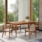 Hearth and Haven Outdoor 63" Rectangular Dining Table in Teak - Table Only, , large