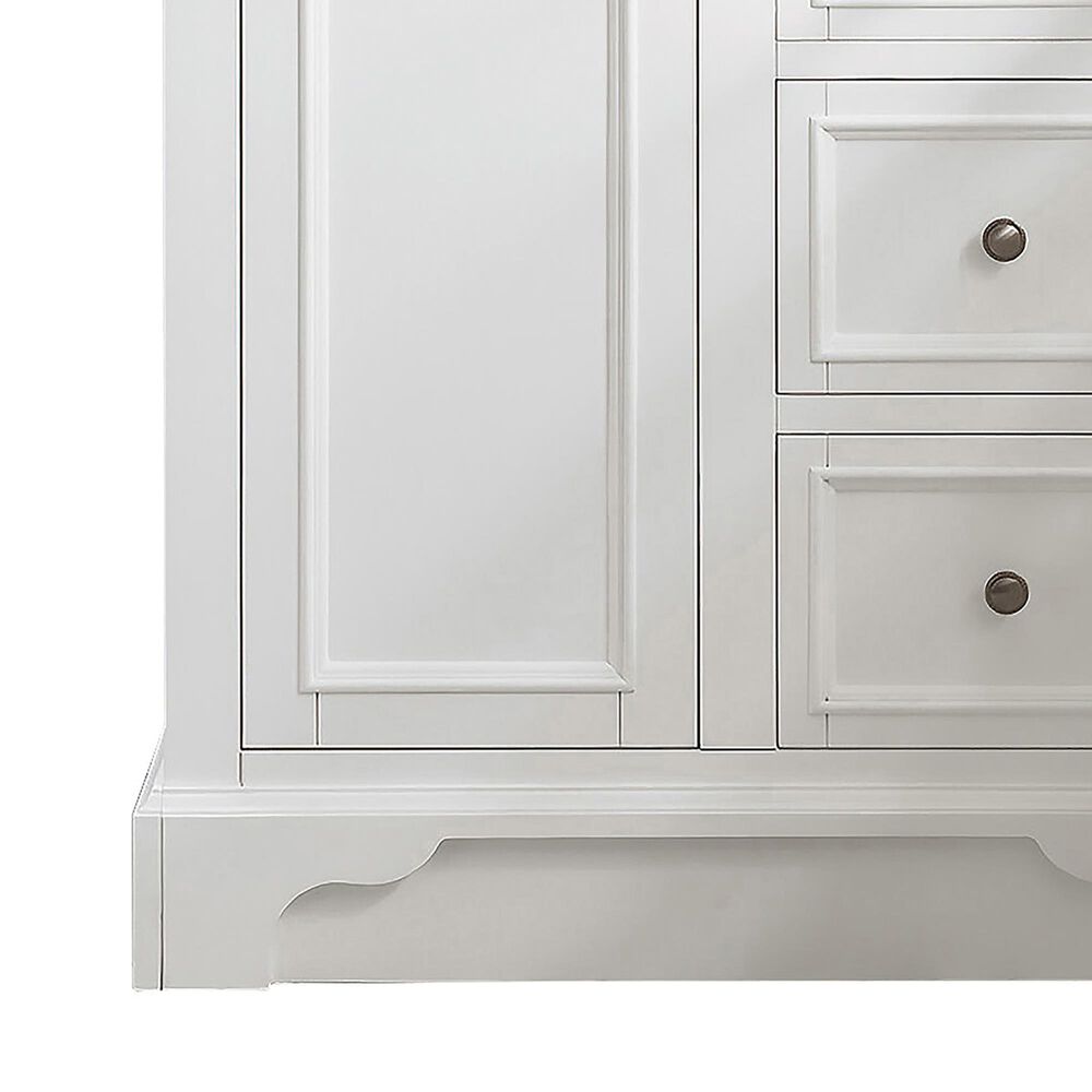 James Martin Vanities De Soto 30" Single Bathroom Vanity in Bright White with Single Hole 3 cm White Zeus Quartz Top and Rectangular Sink, , large