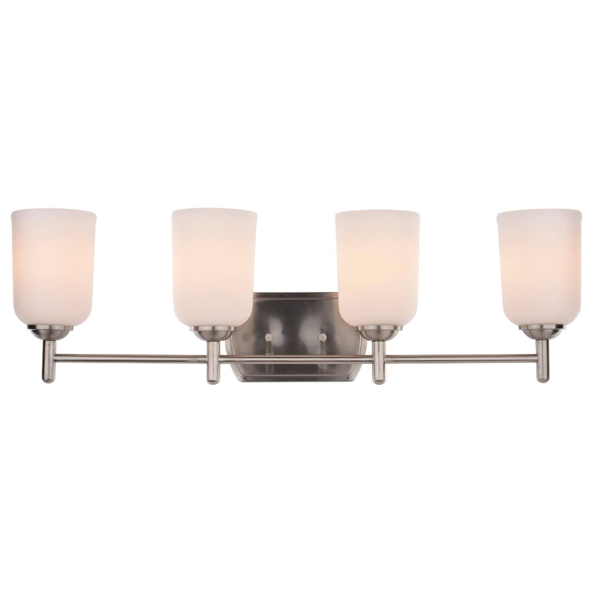 Vaxcel Laurelhurst 4-Light Bathroom Vanity in Satin Nickel