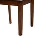 Baxton Studio Florencia Side Chair with Grey Cushion in Walnut Brown (Set of 2), , large