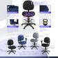Regency Global Sourcing Comfort Series Swivel Computer Task Chair with Drafting Kit in Black, , large