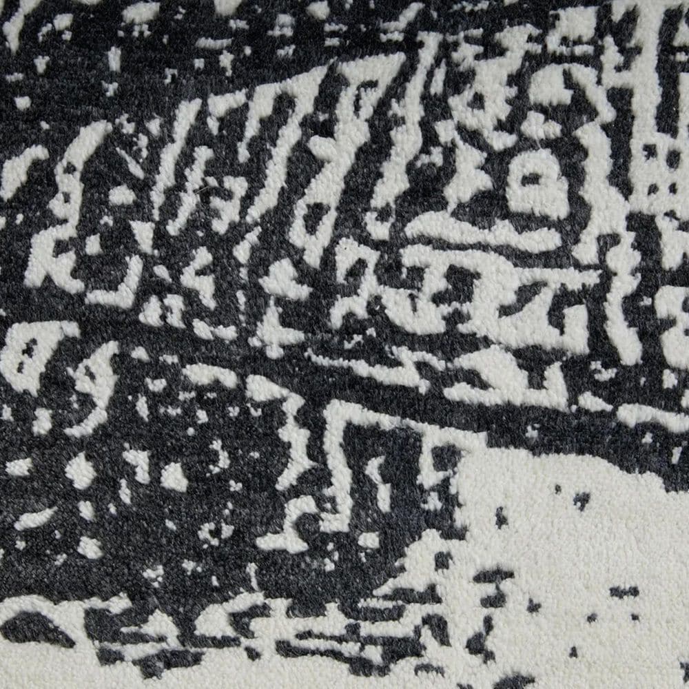 Feizy Coda 8927F 2&#39; x 3&#39; Black and White Area Rug, , large