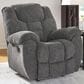 Ashley Foreside Manual Rocker Recliner in Charcoal, , large