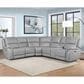 Steve Silver Alexandria 6-Piece Power Reclining Sectional in Stone, , large