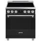 SMEG Professional 30" Induction Electric Range in Matte Black, , large