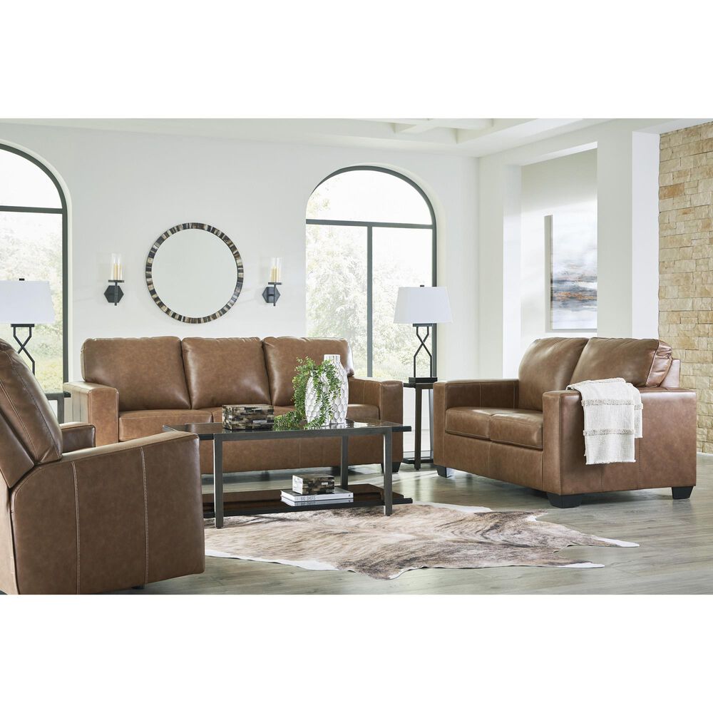 Ashley Bolsena 3-Piece Stationary Living Room Set with Rocker Recliner in Caramel, , large