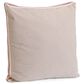 Twill 24" Square Throw Pillow in Natural and Dusty Pink, , large