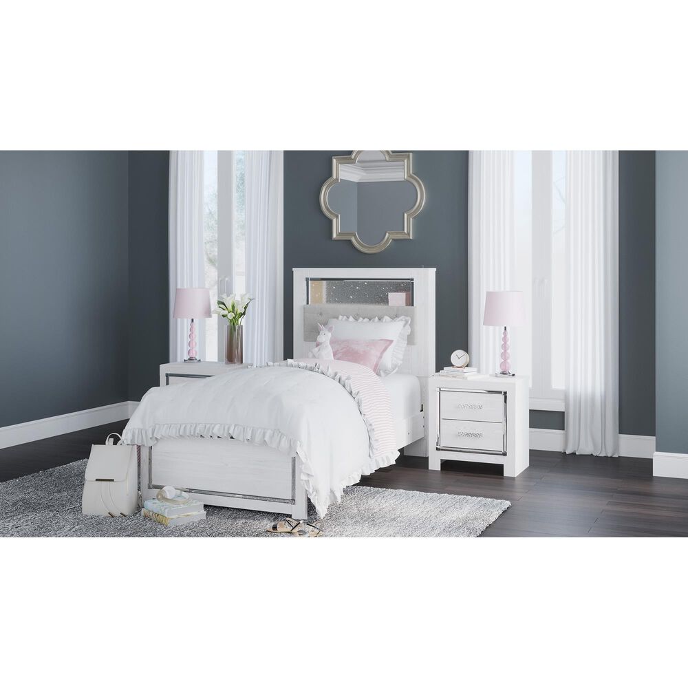 Ashley Altyra 2 Drawer Night Stand in White, , large