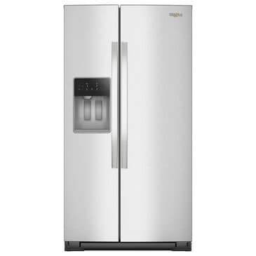 Whirlpool 20.85 Cu. Ft. Counter Depth Freestanding Side by Side Refrigerator in Fingerprint Resistant Stainless Steel, , large