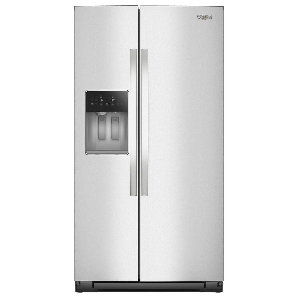 Whirlpool 20.85 Cu. Ft. Counter Depth Freestanding Side by Side Refrigerator in Fingerprint Resistant Stainless Steel, , large