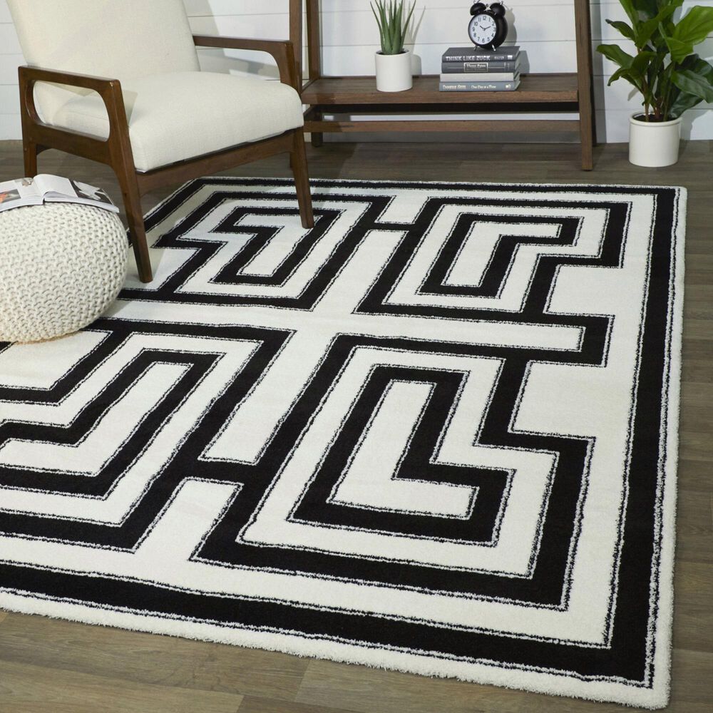 Balta Rugs Vincent 5&#39;3&quot; x 7&#39; White Area Rug, , large