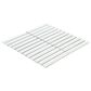 Dal-Tile Artefino Vintage Fossil 2" x 6" Fish Scale on 12" x 13" Porcelain Mosaic Sheet, , large