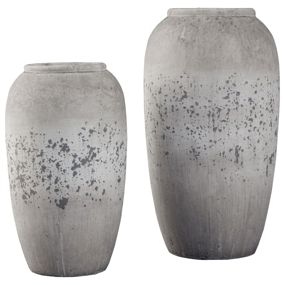 Ashley Dimitra Vase in Brown and Cream (Set of 2), , large