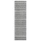 Dalyn Rug Company Soft Essentials Striped Gray 2"3" x 7"6" Indoor/Outdoor Runner, , large