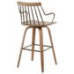 LumiSource Preston Swivel Counter Stool in Whitewashed and Antique Copper, , large