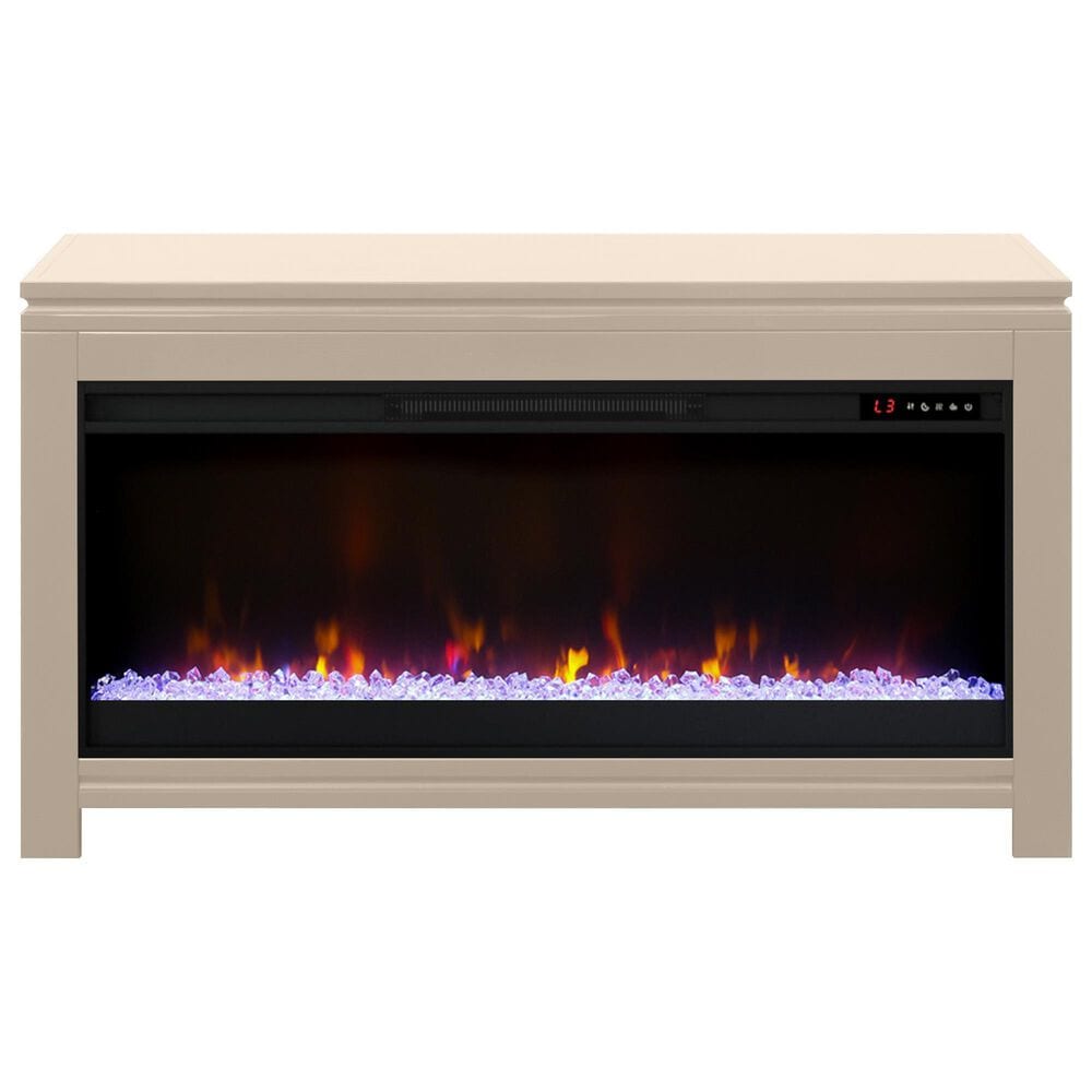 Legends Home The Cove Fireplace Modular Cabinet with Fireplace Insert in Khaki, , large