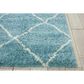 Nourison Brisbane BRI03 8"2" x 10" Aqua Area Rug, , large