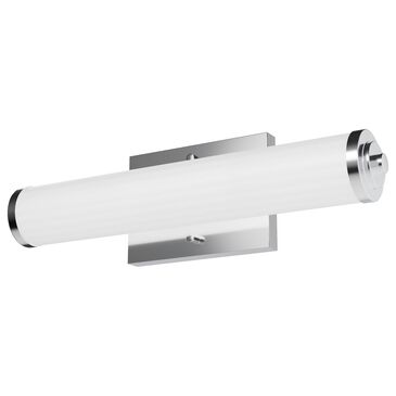 Hunter Holly Grove 18" 2-Light Vanity with Cased White Shade in Chrome, , large