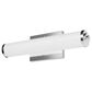 Hunter Holly Grove 18" 2-Light Vanity with Cased White Shade in Chrome, , large