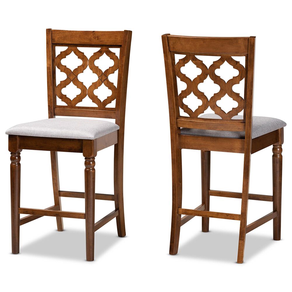 Baxton Studio Ramiro Counter Stool in Walnut Brown (Set of 2), , large