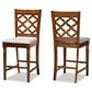 Baxton Studio Ramiro Counter Stool in Walnut Brown (Set of 2), , large