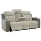 Ashley WhipLash Power Reclining Sofa in Sisal, , large