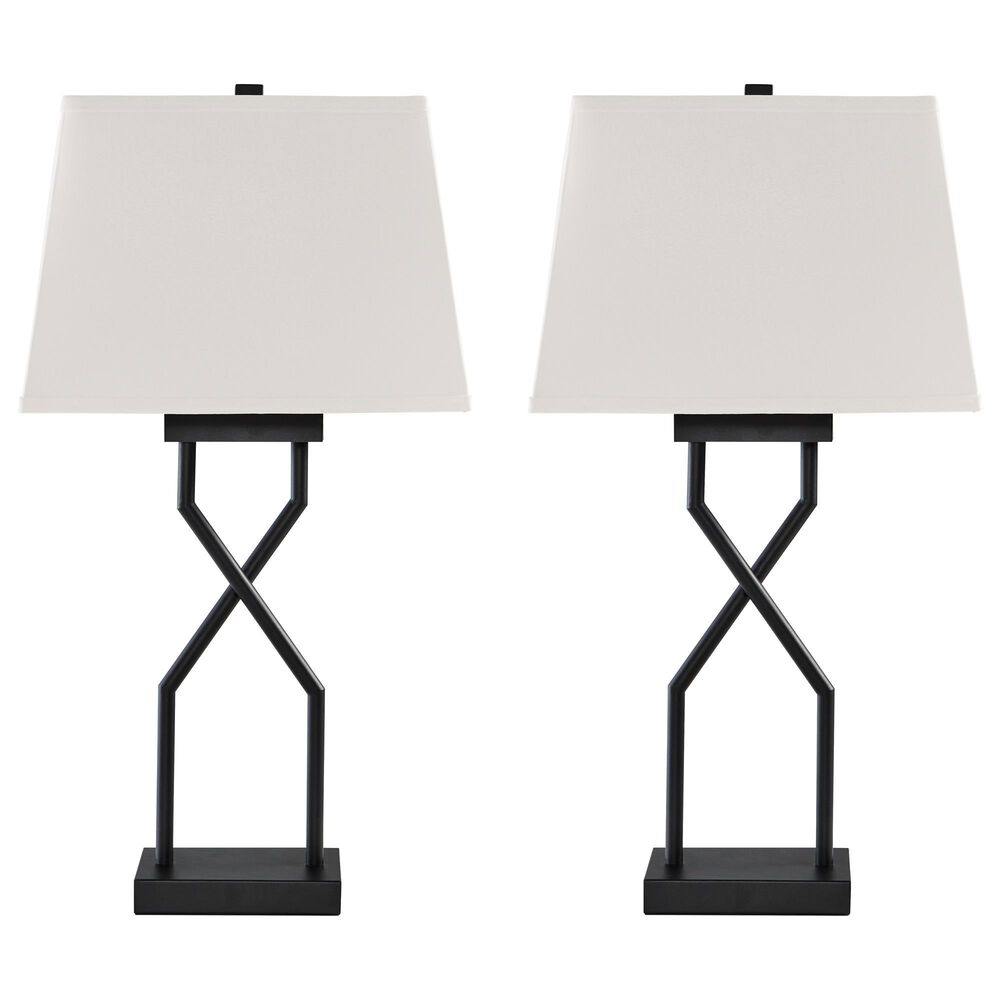 Ashley Brookthrone Table Lamp in Black (Set of 2), , large