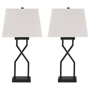 Ashley Brookthrone Table Lamp in Black (Set of 2), , large