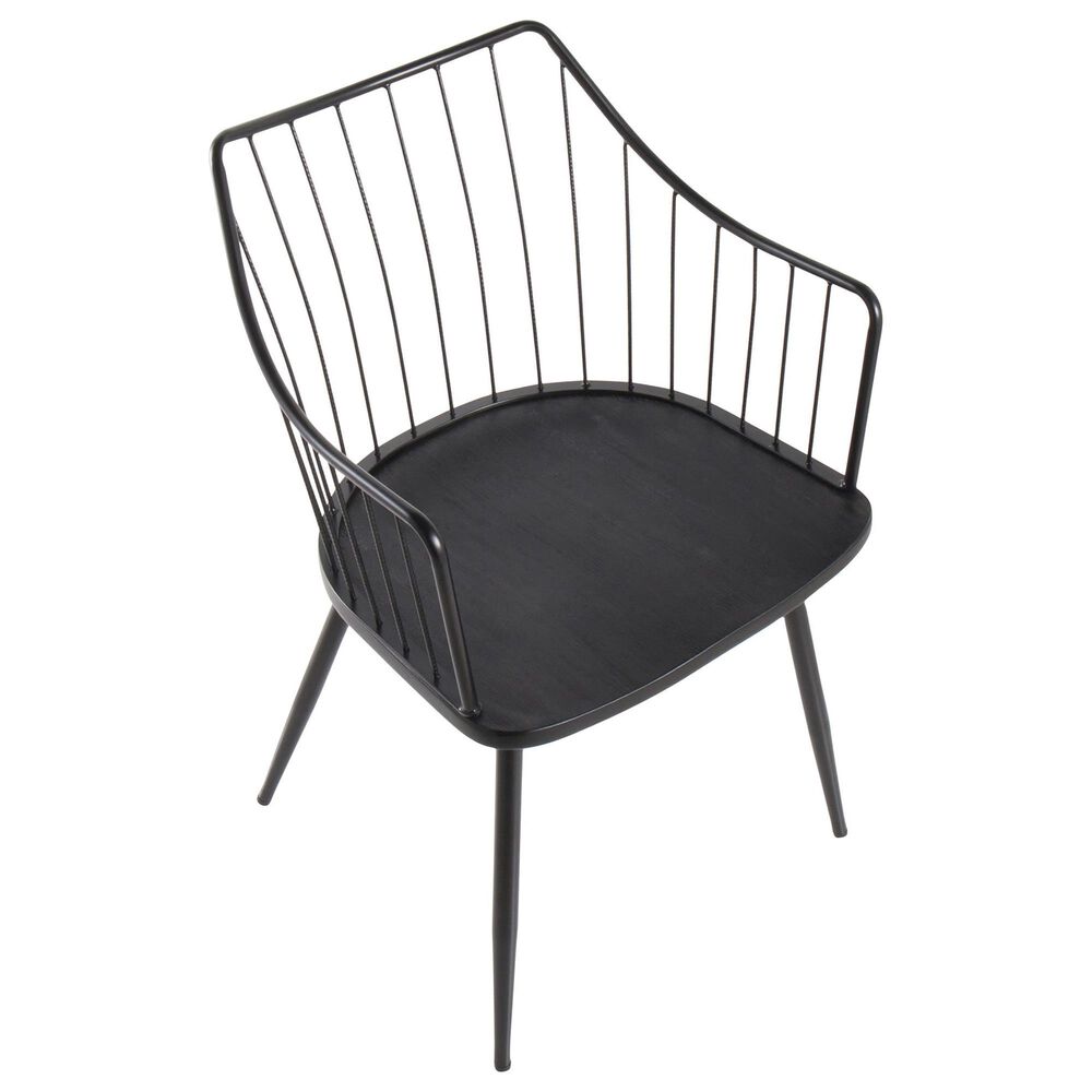 Lumisource Winston Arm Chair in Black, , large