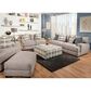 Moore Furniture Barton Ottoman in Fog, , large