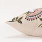 Rizzy Home Floral 20" Poly Filled Pillow in Ivory, , large