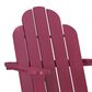 Linon Home Decor Adirondack Patio Chair in Red, , large
