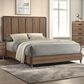 Crown Mark Nyomi King Panel Bed in Light Brown, , large