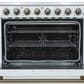 Forno Paolo 36" Freestanding Electric Range in White, , large
