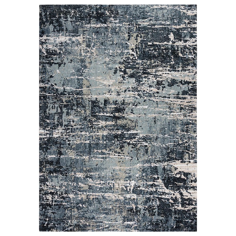 RIZZY Elite 10" x 13" Gray, Denim and Charcoal Area Rug, , large