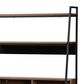Baxton Studio Palmira Desk with Shelves in Walnut Brown and Black, , large