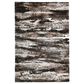 Central Oriental Pulse Delany Brown and Dark Vison 5"3" x 7"3" Area Rug, , large