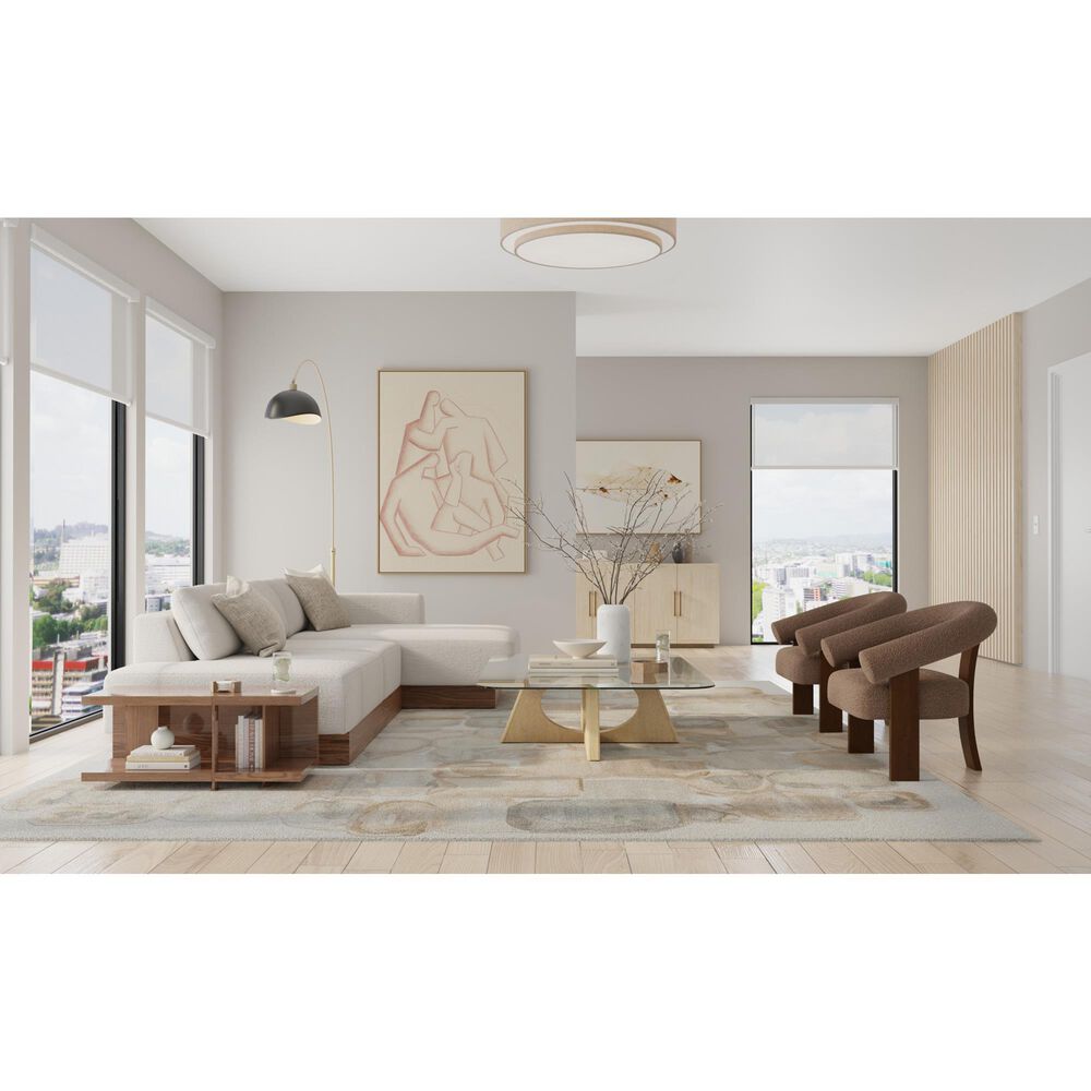 Feizy Kendall Gray and Brown 8' x 10' Area Rug, , large