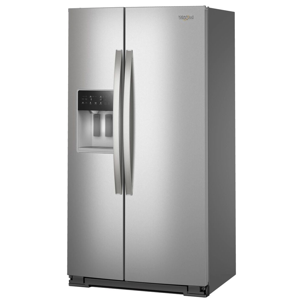 Whirlpool 20.85 Cu. Ft. Counter Depth Freestanding Side by Side Refrigerator in Fingerprint Resistant Stainless Steel, , large