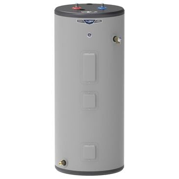 GE Appliances 40-Gallon Short 4500W Electric Water Heater in Gray, , large