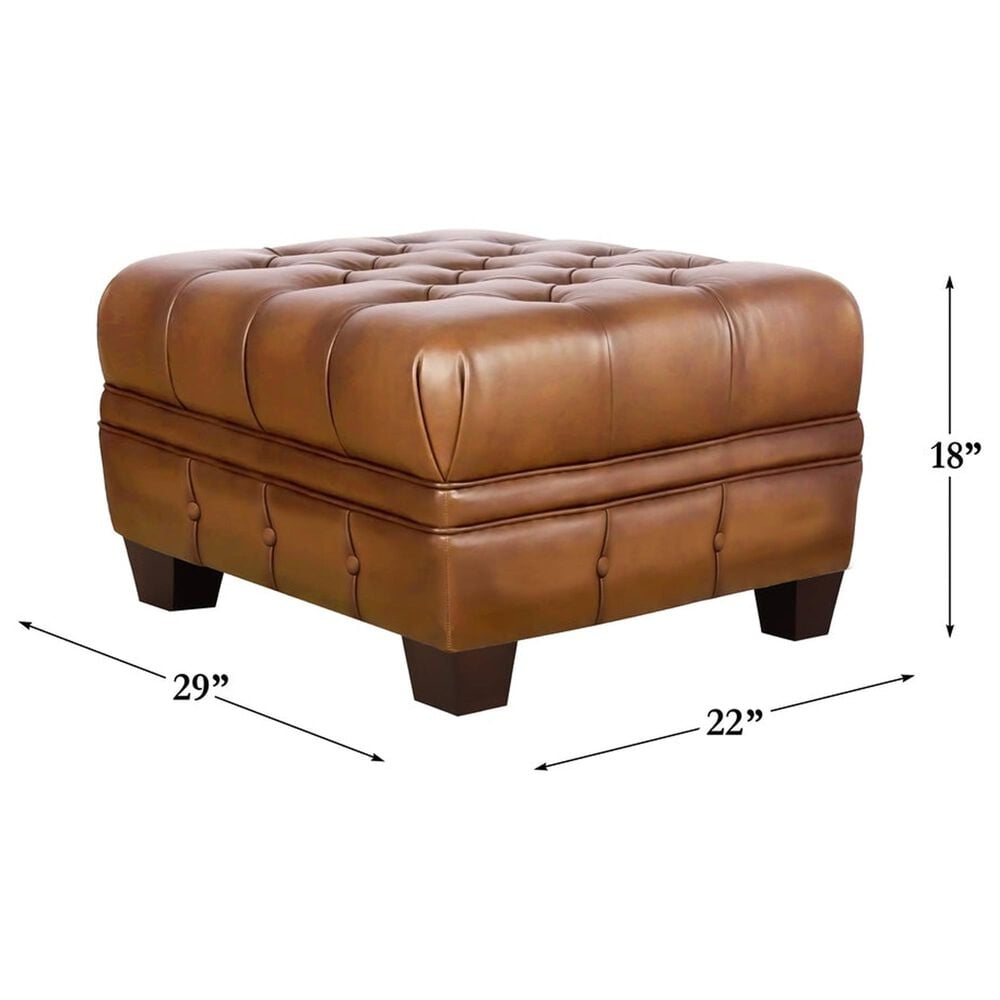 Hydeline York Stationary Chair and Ottoman Set in Cienna Saddle, , large