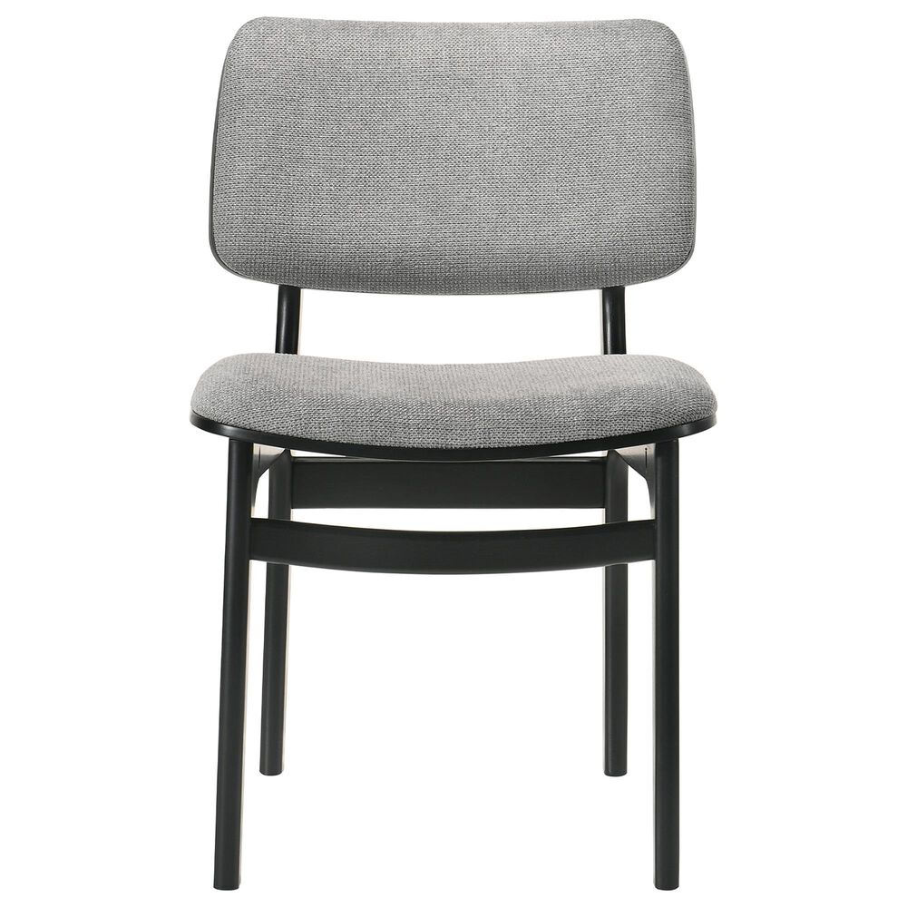 Blue River Venus and Lima 5-Piece Dining Set with Gray Cushion in Black, , large