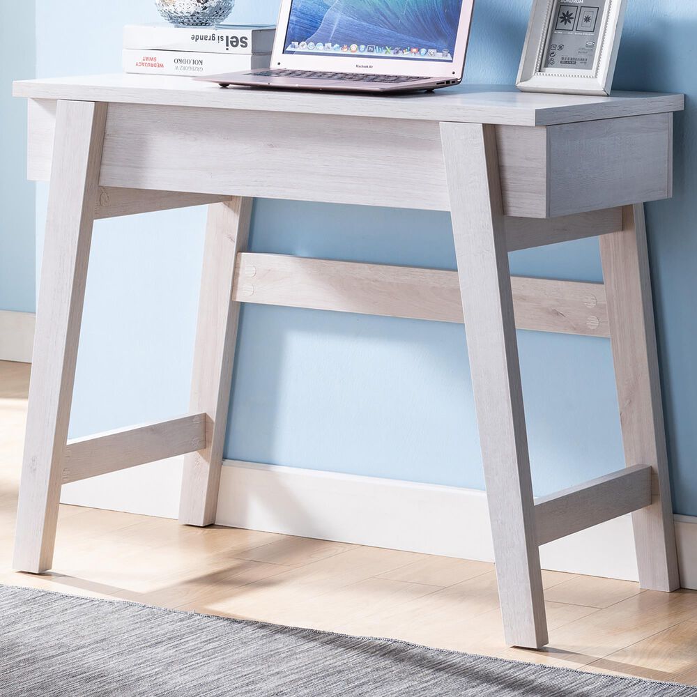 Furniture of America Wilkins Lift-Top Desk in White Oak, , large