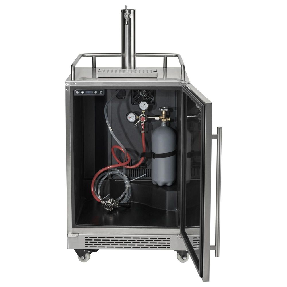 Coyote Outdoor 3 Cu. Ft. Outdoor Built-In Kegerator in Stainless Steel, , large