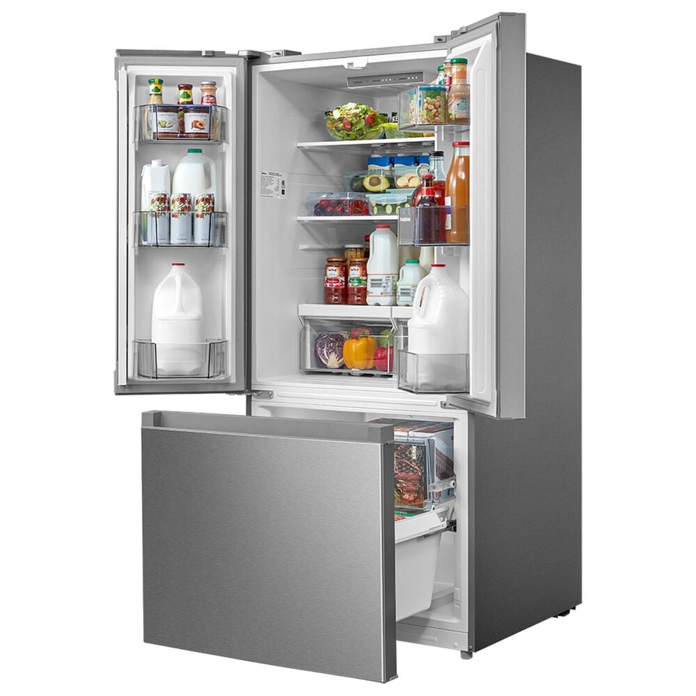 Midea 18.4 Cu. Ft. French Door Refrigerator in Stainless Steel, , large