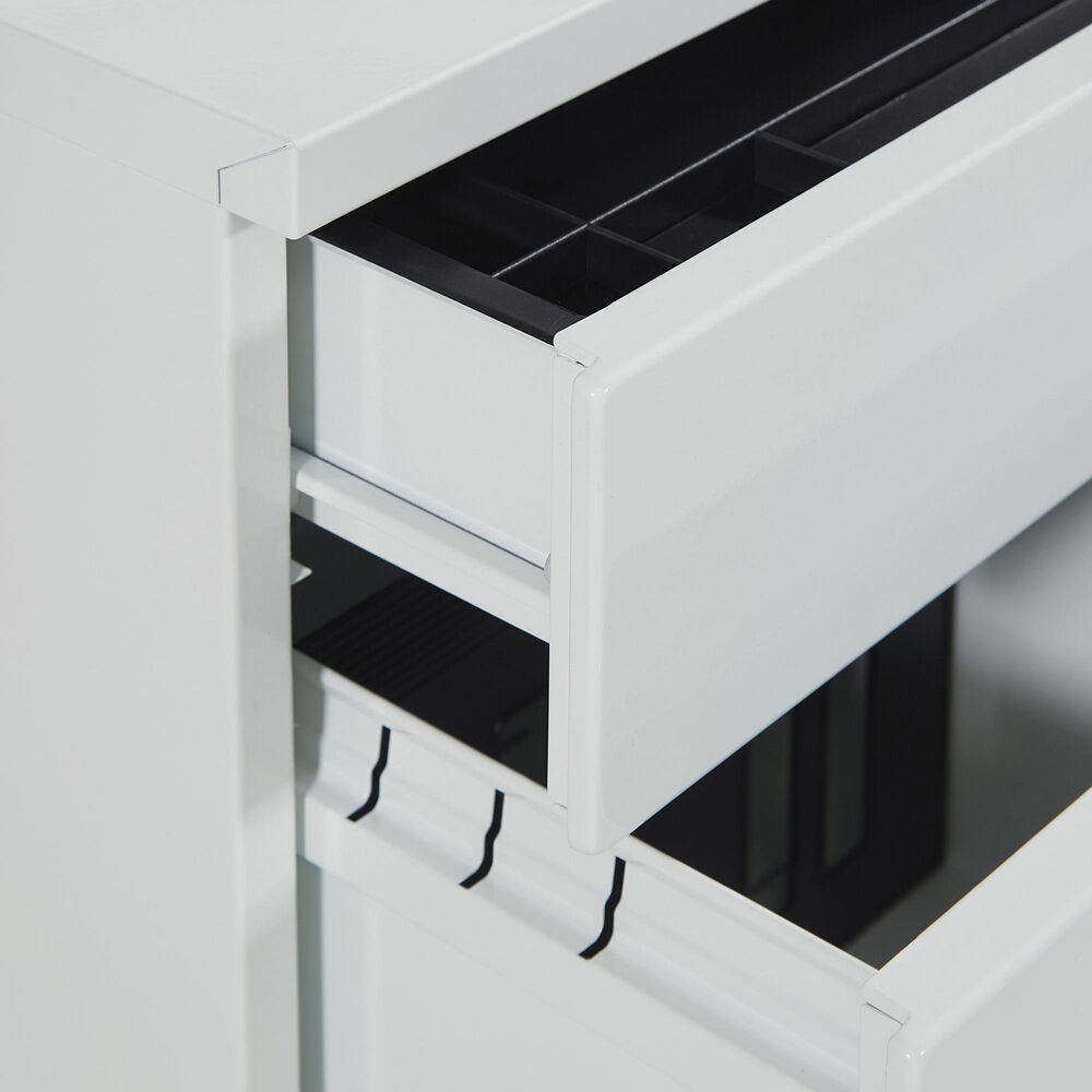 OSP Home 22&quot; 2-Drawer Mobile File in White, , large