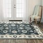 RIZZY Ashton 6" x 9" Charcoal and Ivory Area Rug, , large